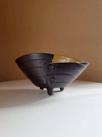 Black Folded Bowl