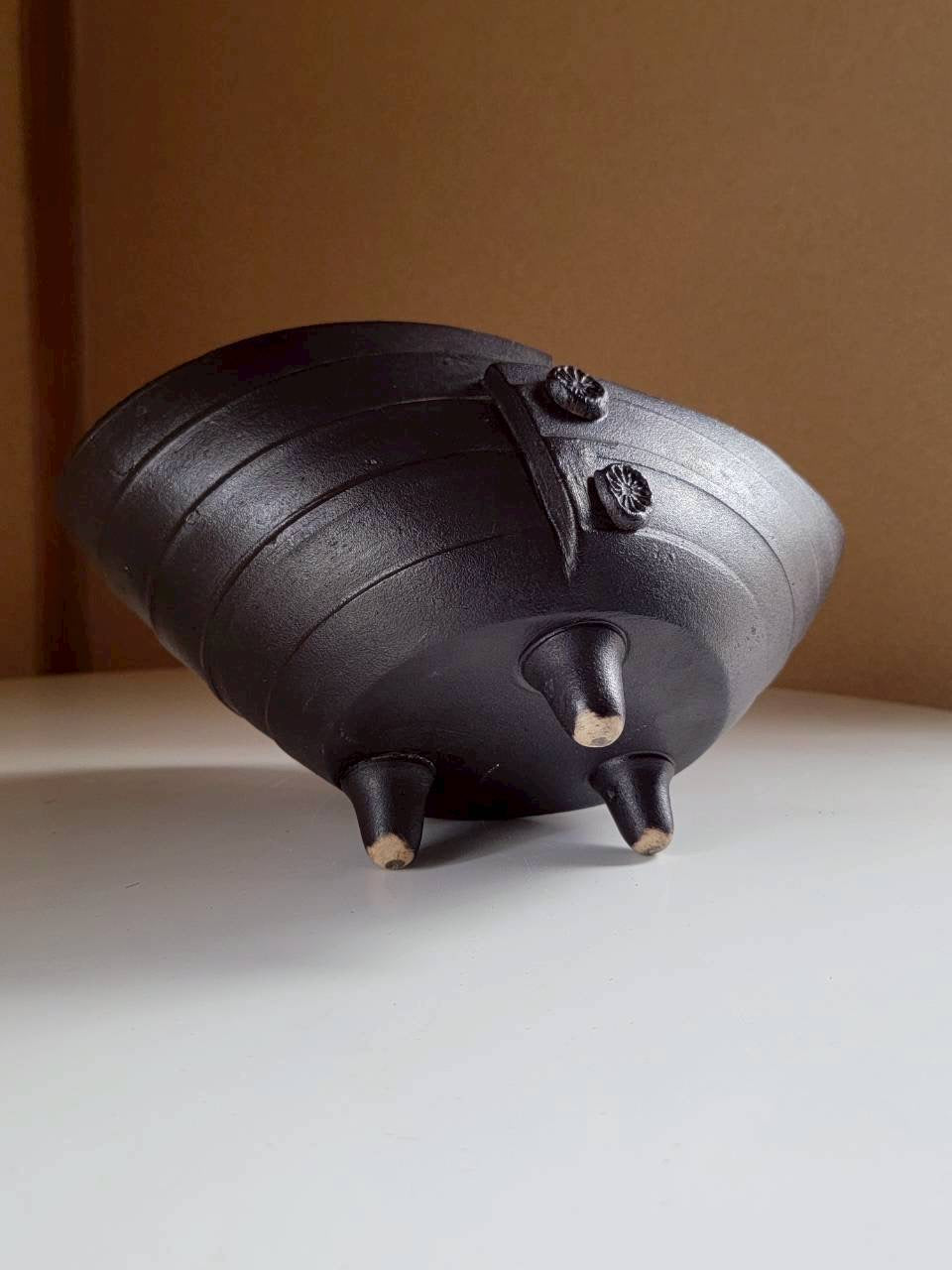 Black Folded Bowl