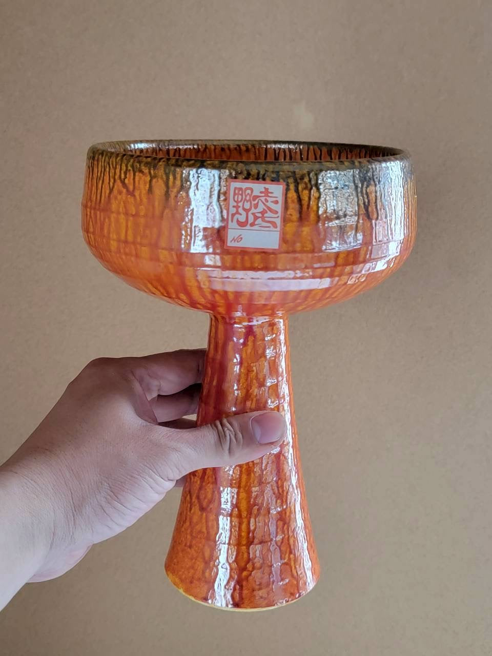 Orange Pedestal