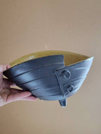Black Folded Bowl
