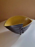 Black Folded Bowl