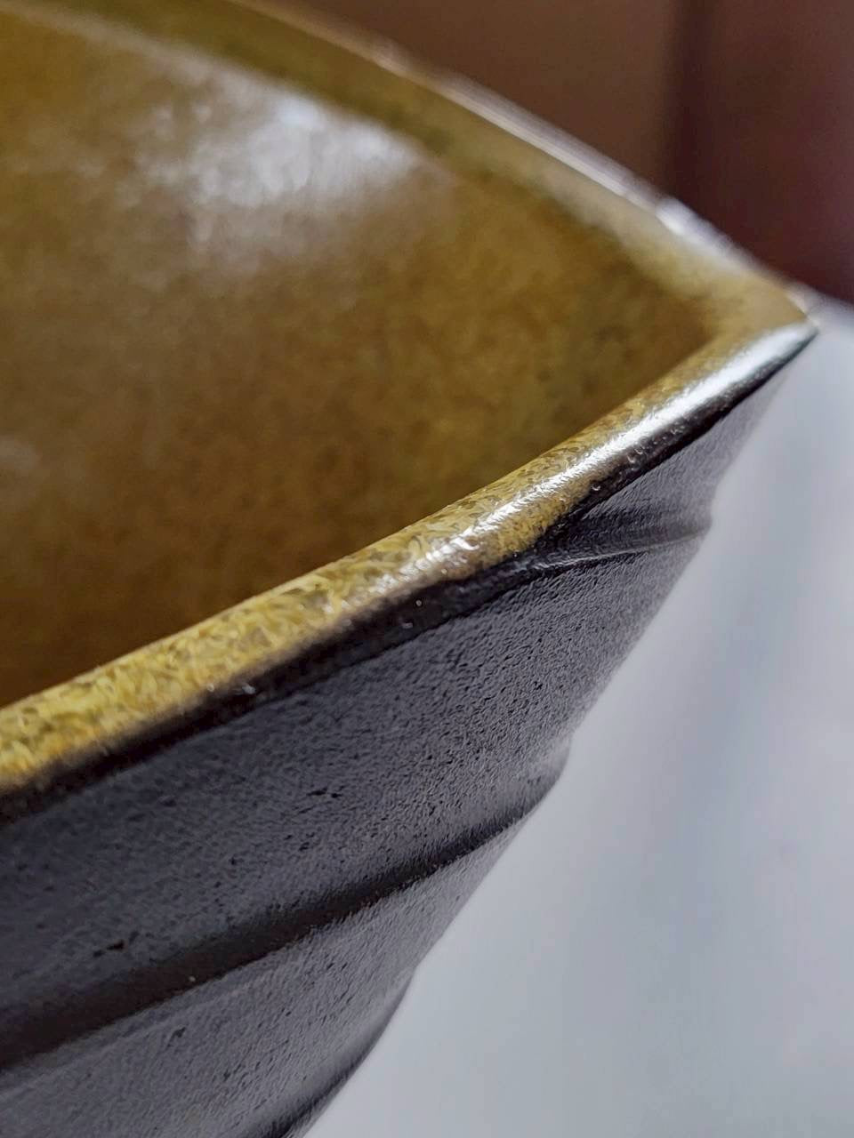 Black Folded Bowl